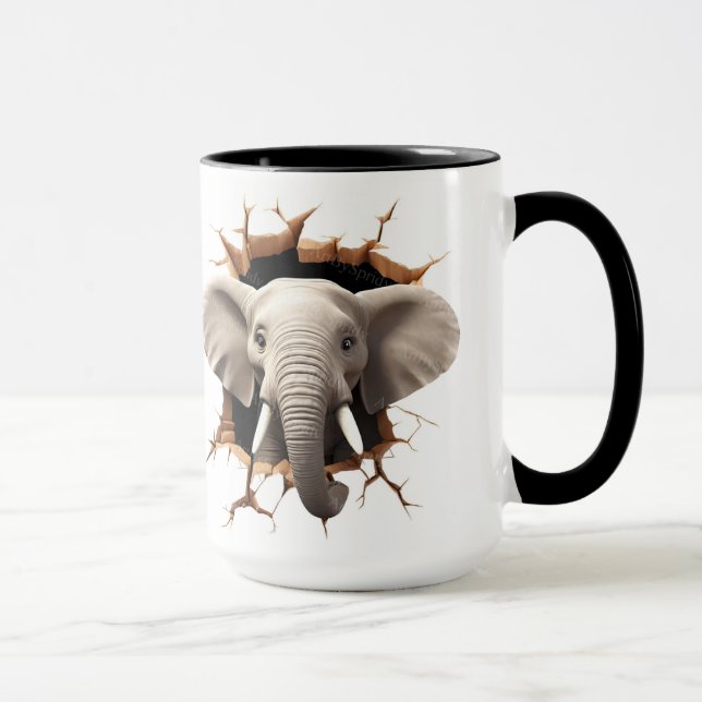 Taza Fondo para cortar elefantes (Derecha)