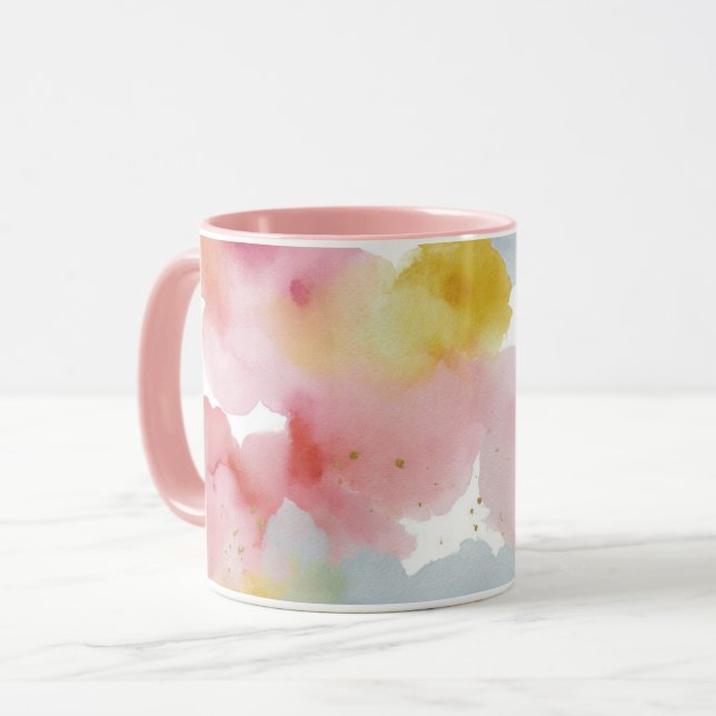Taza Fondo pastel abstracto (Anverso izquierdo)
