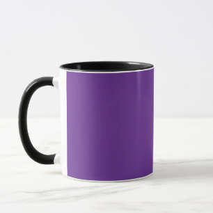 Taza fondo púrpura con borde blanco