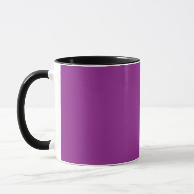 Taza fondo púrpura con borde blanco (Izquierda)