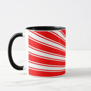 Taza Fondo Retro Red Funky Sun Rings