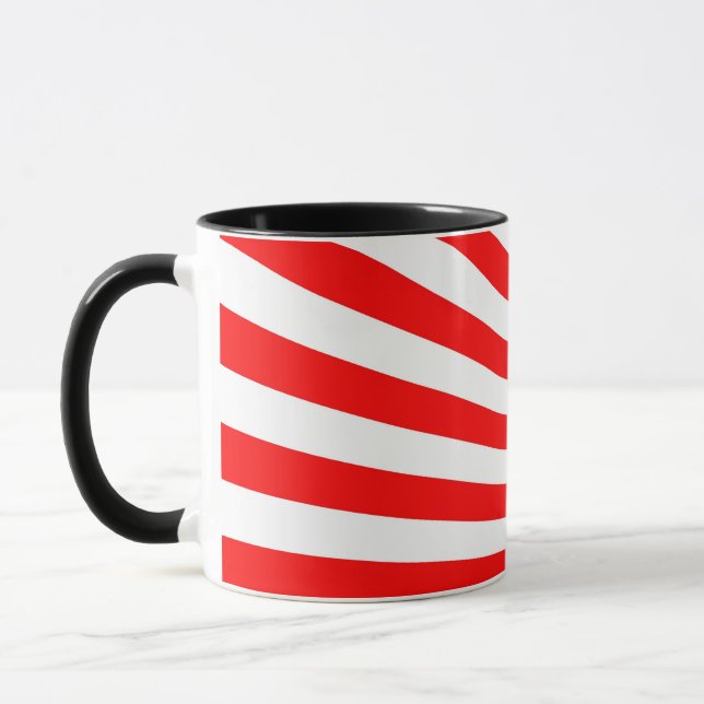 Taza Fondo Retro Red Sun Rings (Izquierda)