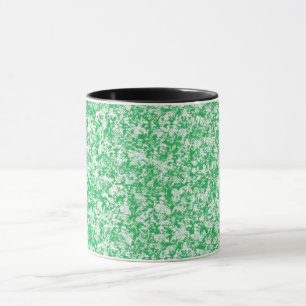 Taza fondo verde y blanco con pequeños puntos blancos