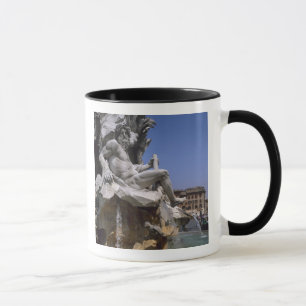 Taza Fontana dei Quattro Fiumi, Piazza Navona, Roma,