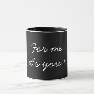Taza For Me It's You Valentine's Black