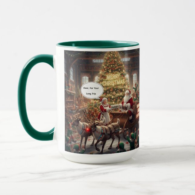 Taza For Santa's  Long Trip Mug (Izquierda)