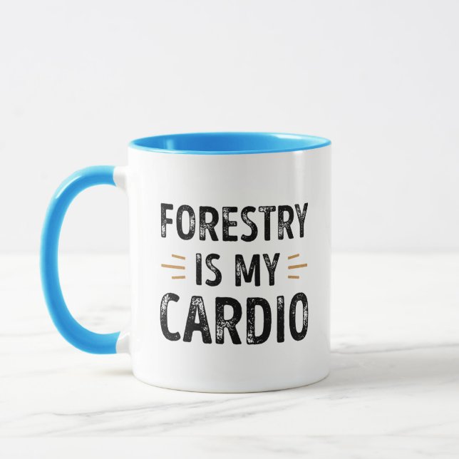 Taza Forestal divertida es mi regalo Cardio - Bosque (Izquierda)