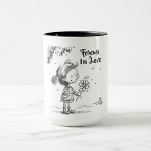Taza "Forever In Love" Daisy Sketch Mug