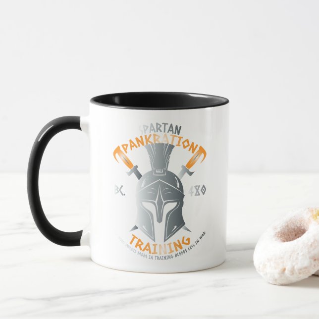 Taza Formación en Pankration Spartan BC. 480 Mug (Con donut)