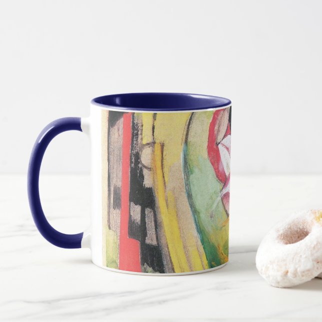 Taza Formas abstractas (también conocidas como Flores d (Con donut)