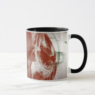 Taza Formas circulares contra fondo ligero