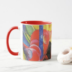 Taza Formas rotas de Franz Marc, arte abstracto vintage