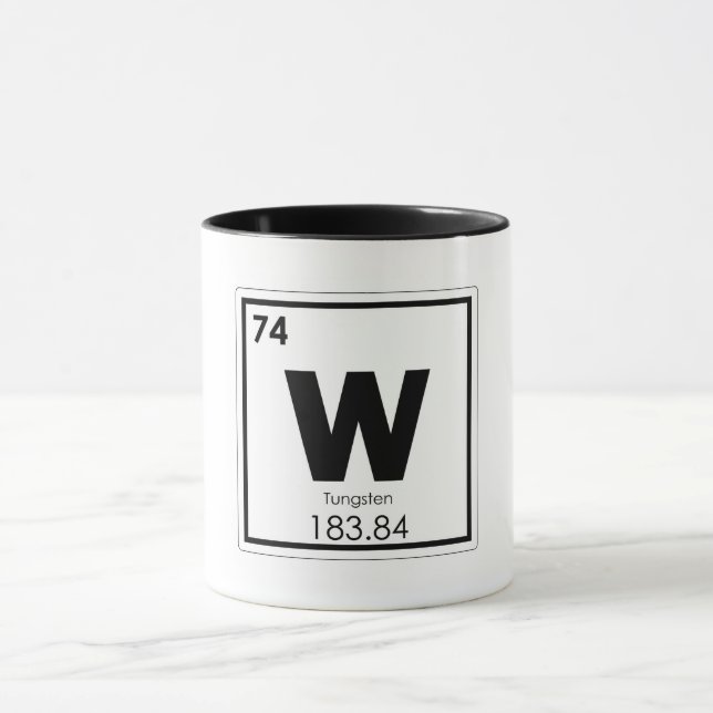 Taza Fórmula de la química del símbolo del elemento (Centro)