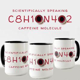 Taza Fórmula Molecular de Caffeine