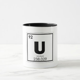 Taza Fórmula química del símbolo de elemento químico de