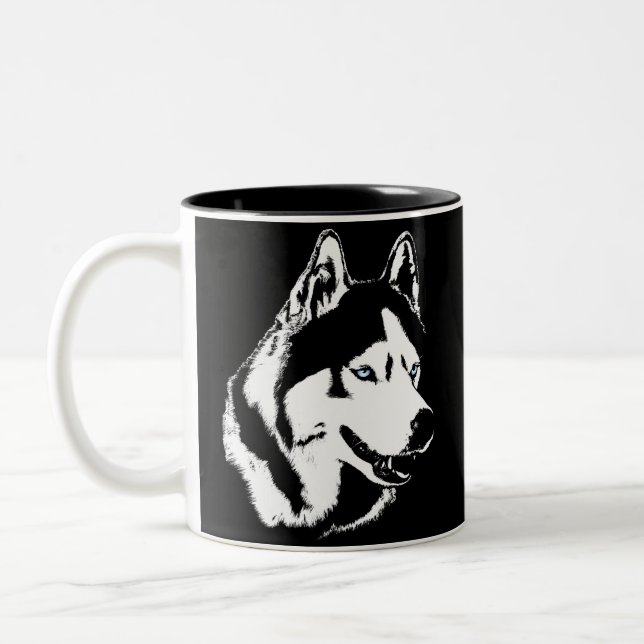Taza fornida del husky siberiano de Guay de la (Izquierda)