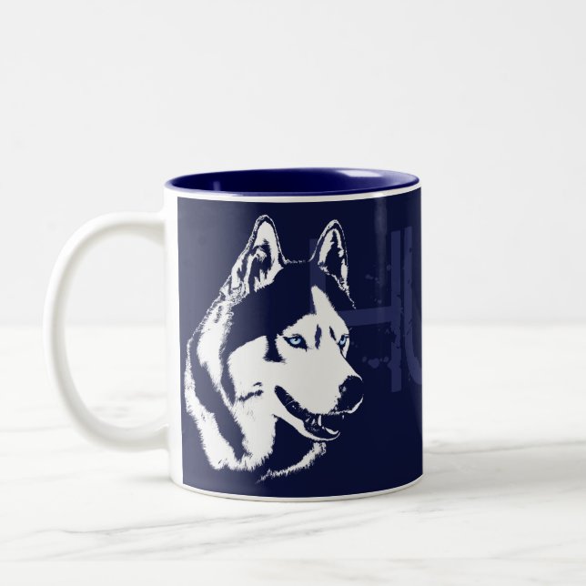 Taza fornida del husky siberiano de Guay de la (Izquierda)