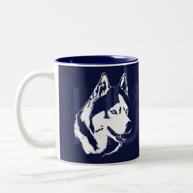 Taza fornida del husky siberiano de Guay de la (Izquierda)