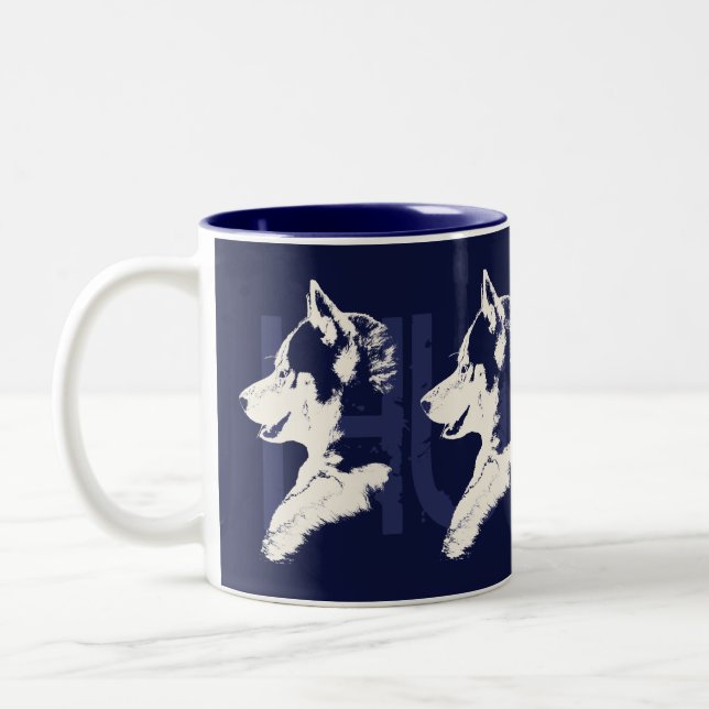 Taza fornida del husky siberiano de Guay de la (Izquierda)