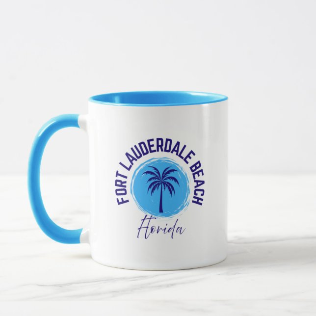 Taza Fort Lauderdale Beach Florida Coffee Mug (Izquierda)