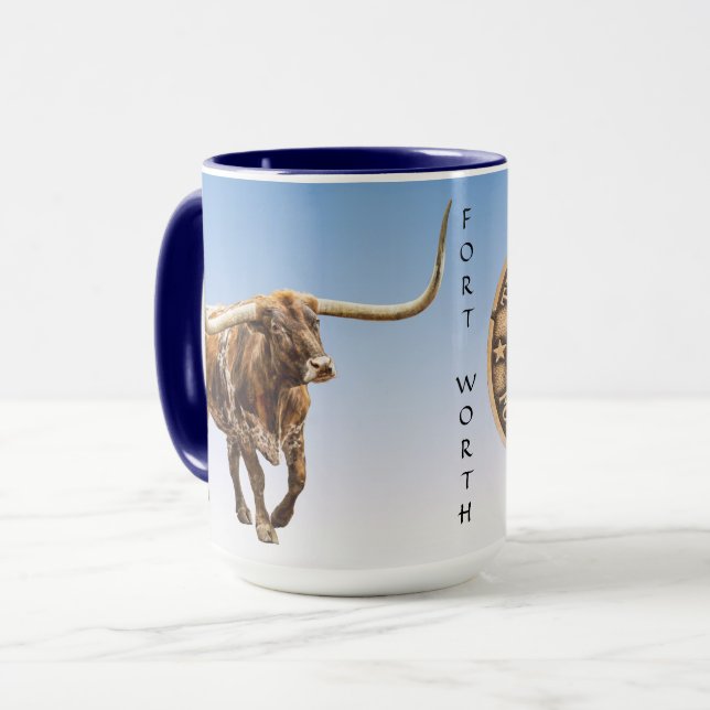 Taza Fort Worth Stock Yards Texas Graphic, Mug (Anverso izquierdo)
