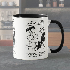 Taza Fortune Teller predice una pérdida financiera