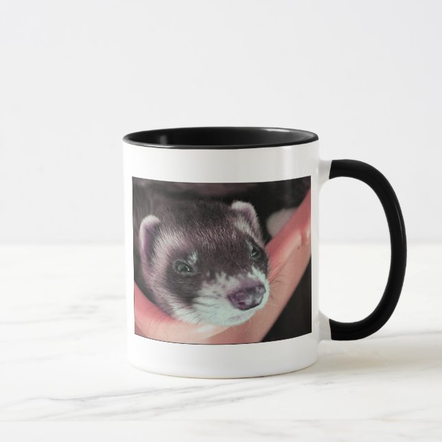 Taza Foto Adorable Sable Ferret (Derecha)