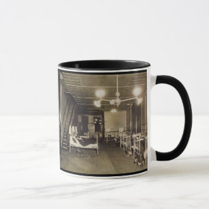 Taza Foto-Bomberos históricos del vintage Ca 1918 en