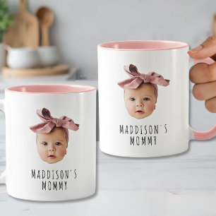 Taza Foto de Cara de Bebé Personalizada Mamá