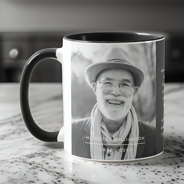 Taza Foto de cita de recuerdo simple y moderno (Subido por el creador)