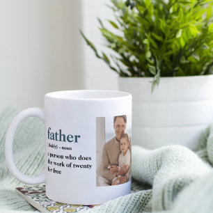Taza Foto de colección moderna Regalo del Día de los Pa