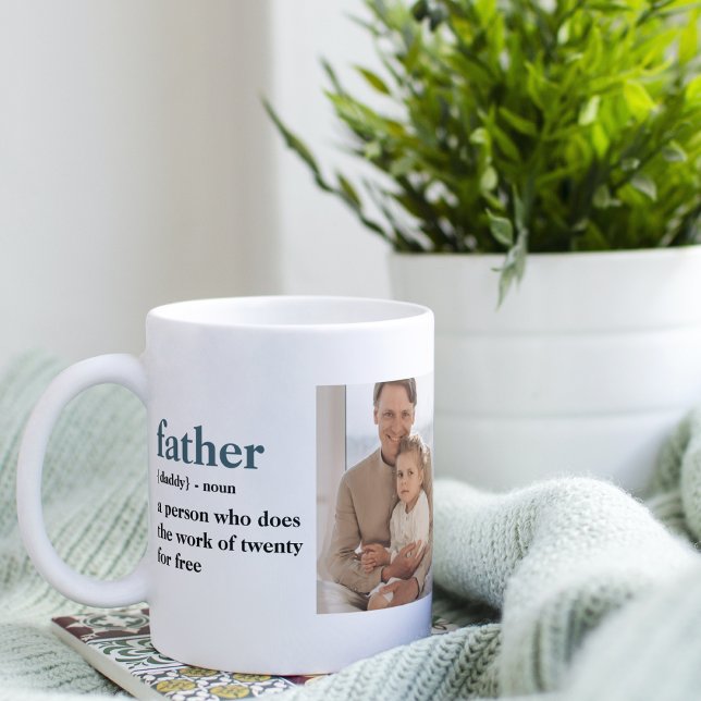Taza Foto de colección moderna Regalo del Día de los Pa (Subido por el creador)