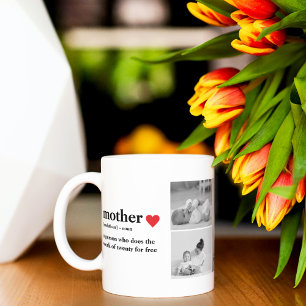 Taza Foto de colección moderna y regalo de texto de mad