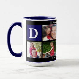 Taza Foto de DAD Collage Café Día del Padre Marina Negr