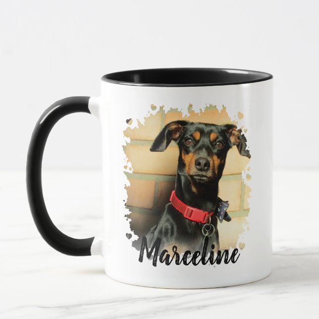 Taza Foto de gato de perro Mascota personalizado con no (Custom Pet Photo Mug)