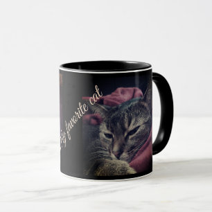 Taza Foto de gato, gato, Mascotas, gato divertido, Borg