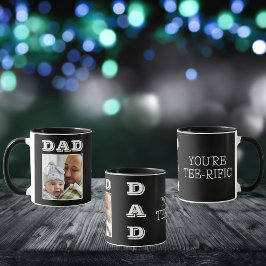 Taza Foto De Golf Black And White Best Dad
