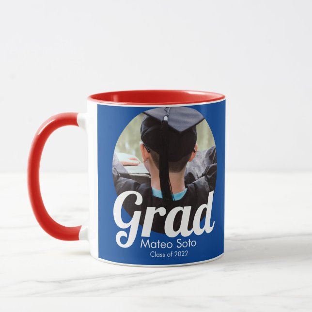 Taza Foto de graduación Negrita Cualquier color (Izquierda)