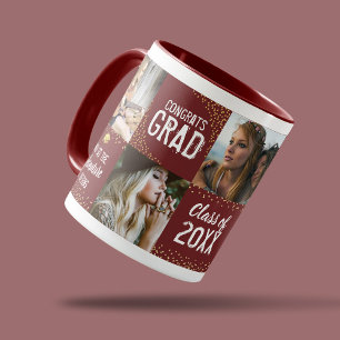 Taza Foto de graduados de Congrats 2025
