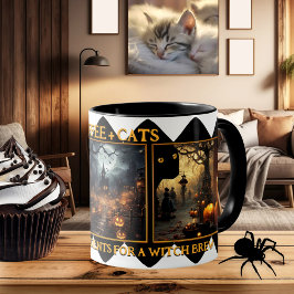 Taza Foto de Halloween de Coffee Cats Witch Brew
