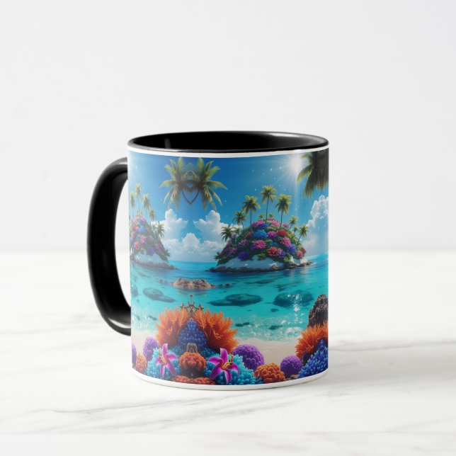 Taza Foto de Island Paradise (Anverso izquierdo)