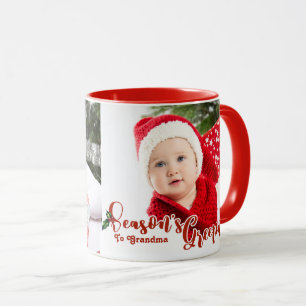 Taza Foto de la caligrafía 2 de los saludos de la