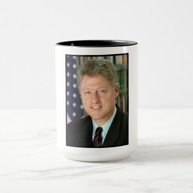 Taza Foto de la Casa Blanca del presidente Bill Clinton (Centro)