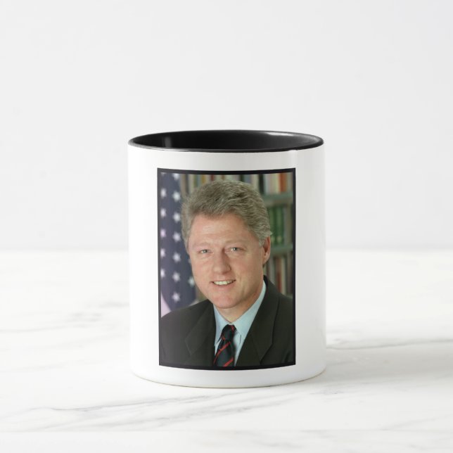 Taza Foto de la Casa Blanca del presidente Bill Clinton (Centro)