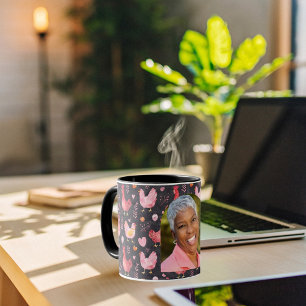 Taza Foto de la casa de campo de gallinas galeras de co