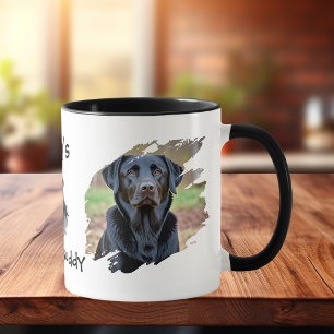 Taza  Foto de Labrador Negro Mascota Personalizada de P