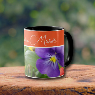Taza Foto de las flores en verano