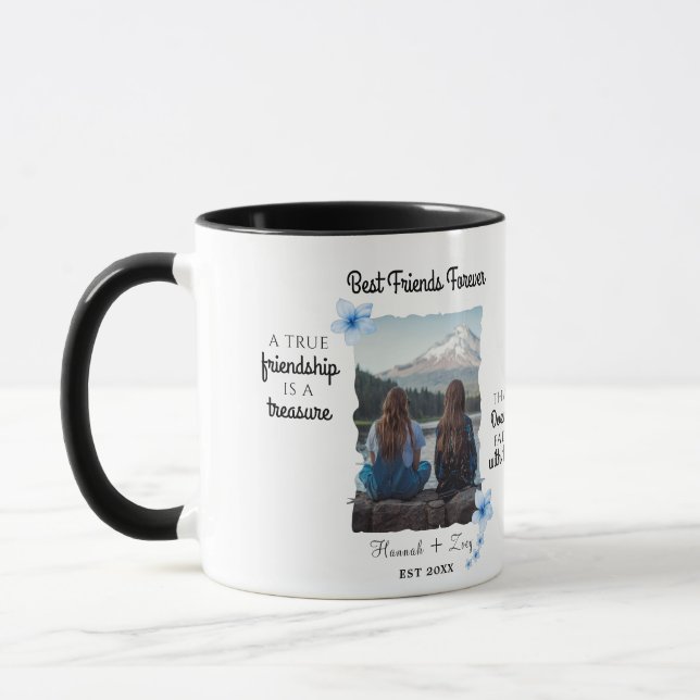 Taza Foto de los mejores amigos por Personalizado (Izquierda)