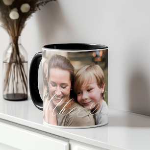Taza Foto de Madre Script: El Corazón Agradecido Cada M