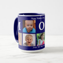 Foto de Mamá Collage Café Navy Blue Big Combo